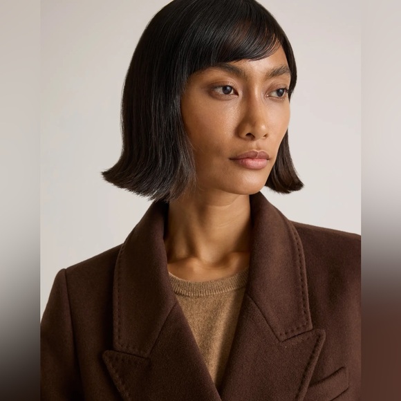 Quince Italian Wool Double-breasted Slouch Coat - Picture 5 of 11